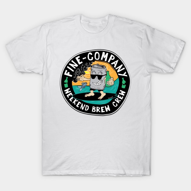 Weekend Brew Crew T-Shirt by Fine-co
